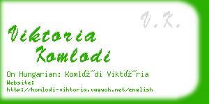 viktoria komlodi business card